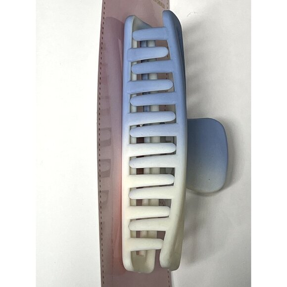 Scunci Blue Ombre Hair Clip Claw Jaw Rectangle Barrette - Picture 3 of 5